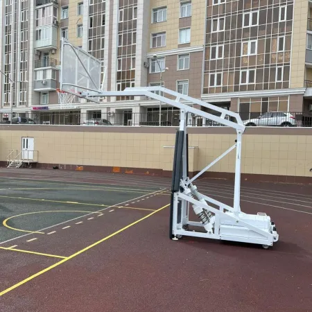 Баскетбольная стойка мобильная складная на пружинах вынос 2,25 м c противовесом ZAVODSPORTA за 530&nbsp;660 ₽ купить в Калининграде
